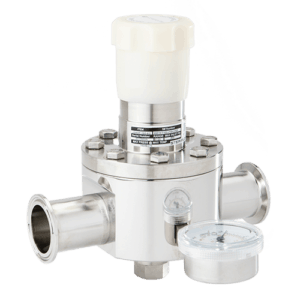 Picture of High Flow Sanitary Pressure Regulator with Gauge