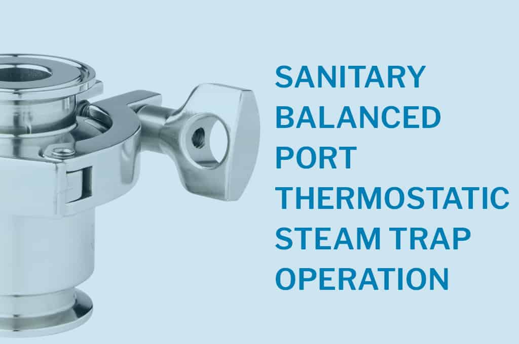 Picture of blog post - sanitary balanced port thermostatic steam trap operation