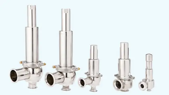 Sanitary safety relief valves