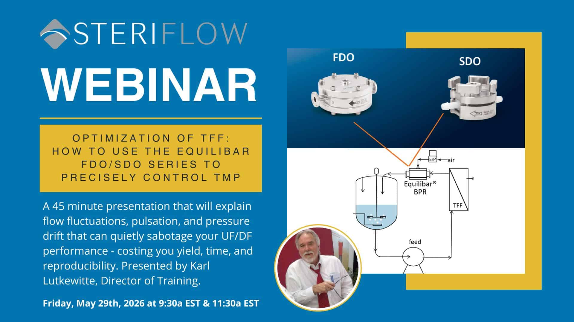 Optimization of TFF: How to use Equilibar FDO/SDO Series to precisely control TMP