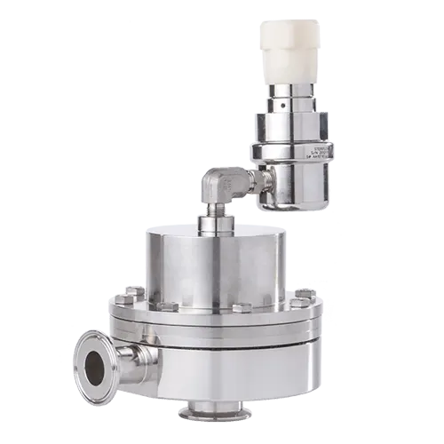 Picture of an air loaded sanitary pressure regulator